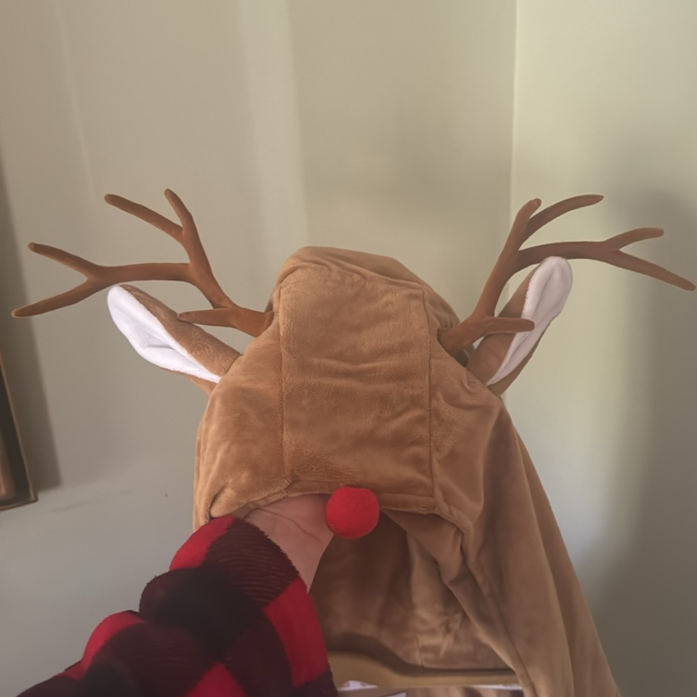Tipsy Elves Reindeer Costume WOMEN'S RUDOLPH JUMPSUIT Halloween Christmas Medium - Picture 9 of 11